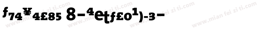 TheSerif 8-ExtraBold字体转换